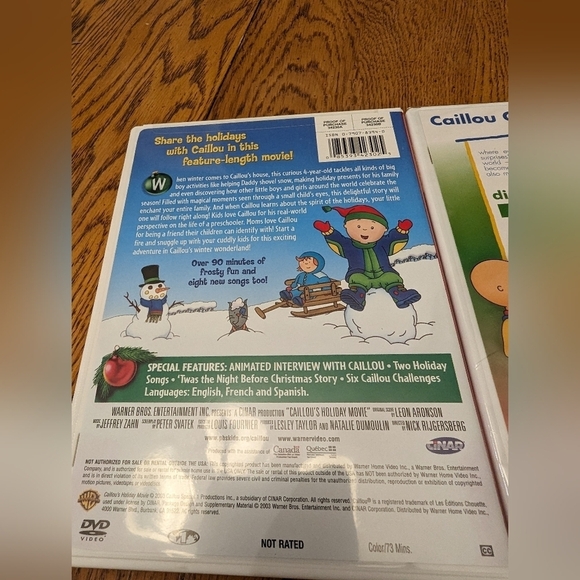 Caillou's Holiday Movie by Warner Home Video & Caillou Collection, Vol. 4 - Picture 4 of 4